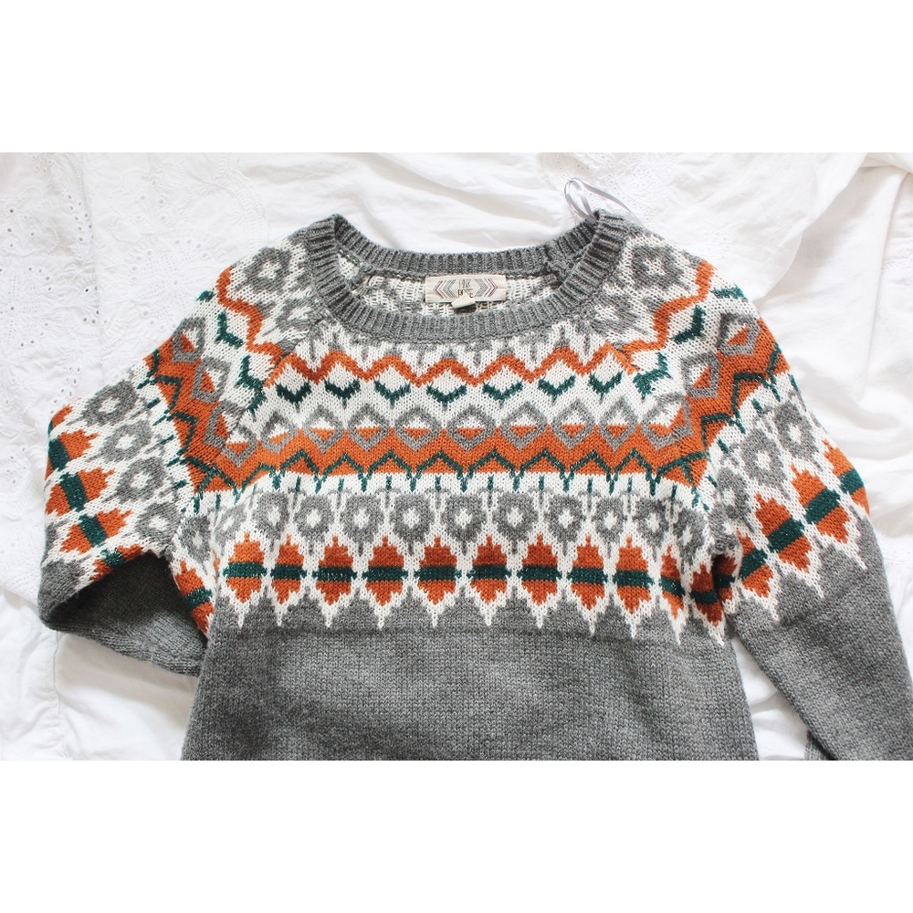 Tilly's - Orange & Green Sweater